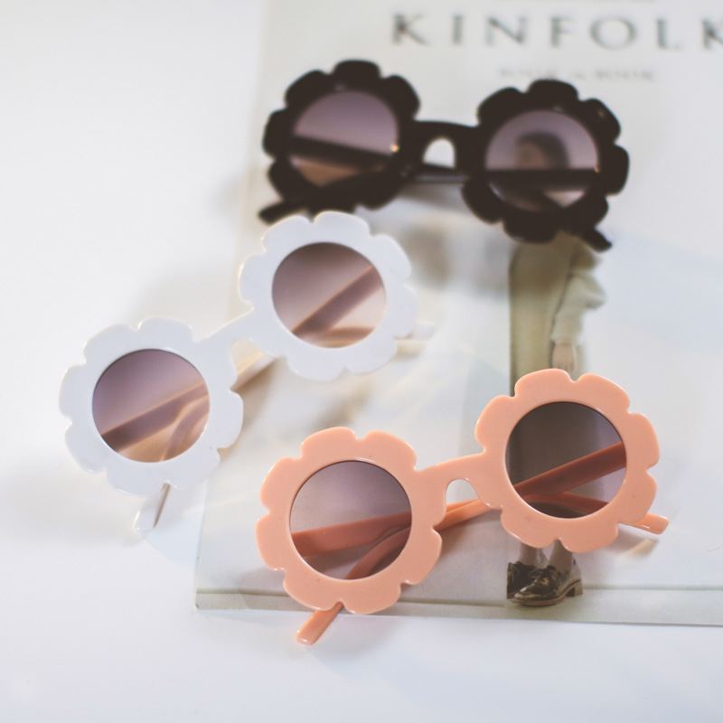 Sun Flower kids sunglasses boys girls Round UV400 glasses sunglasses children Lovely baby sun glasses gafas de sol mujer