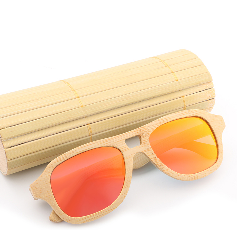 High quality promotional goods men custom wooden bamboo sun glasses
